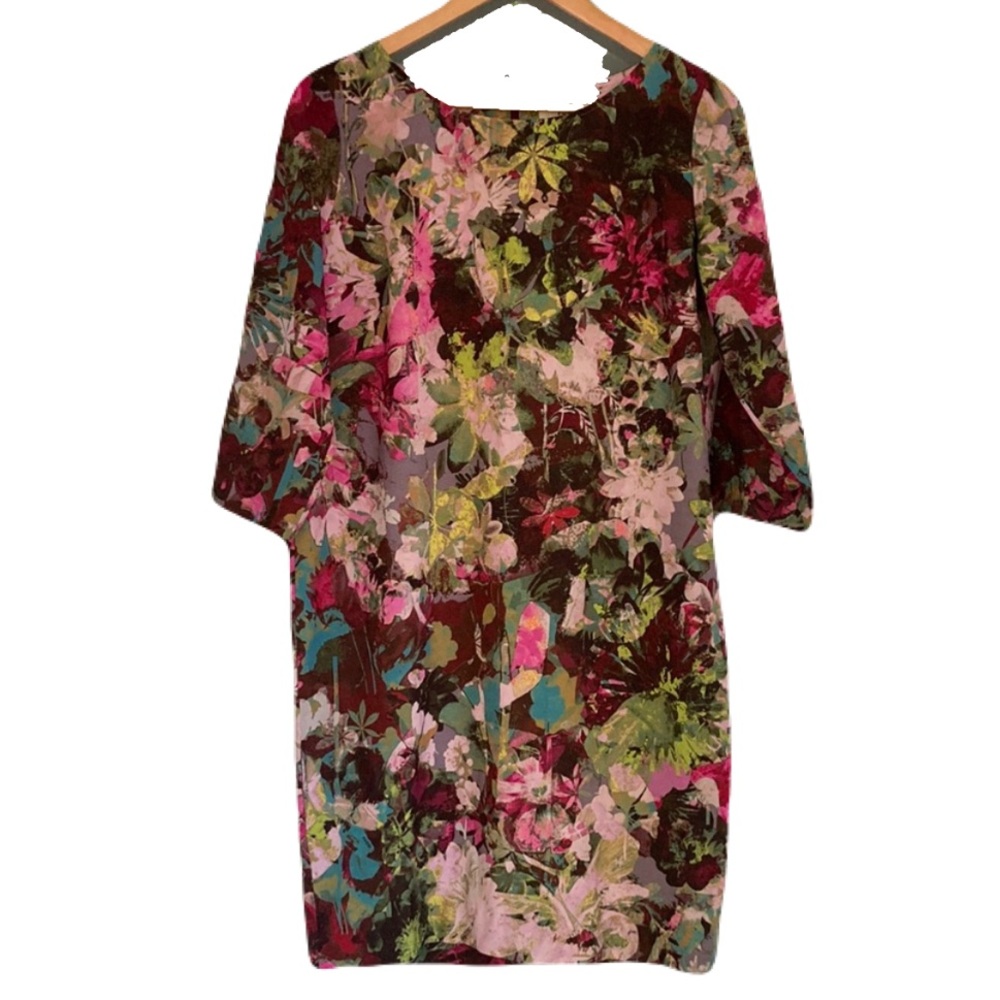 FUZZI Gaultier pink dreamy floral shift, dress size 42